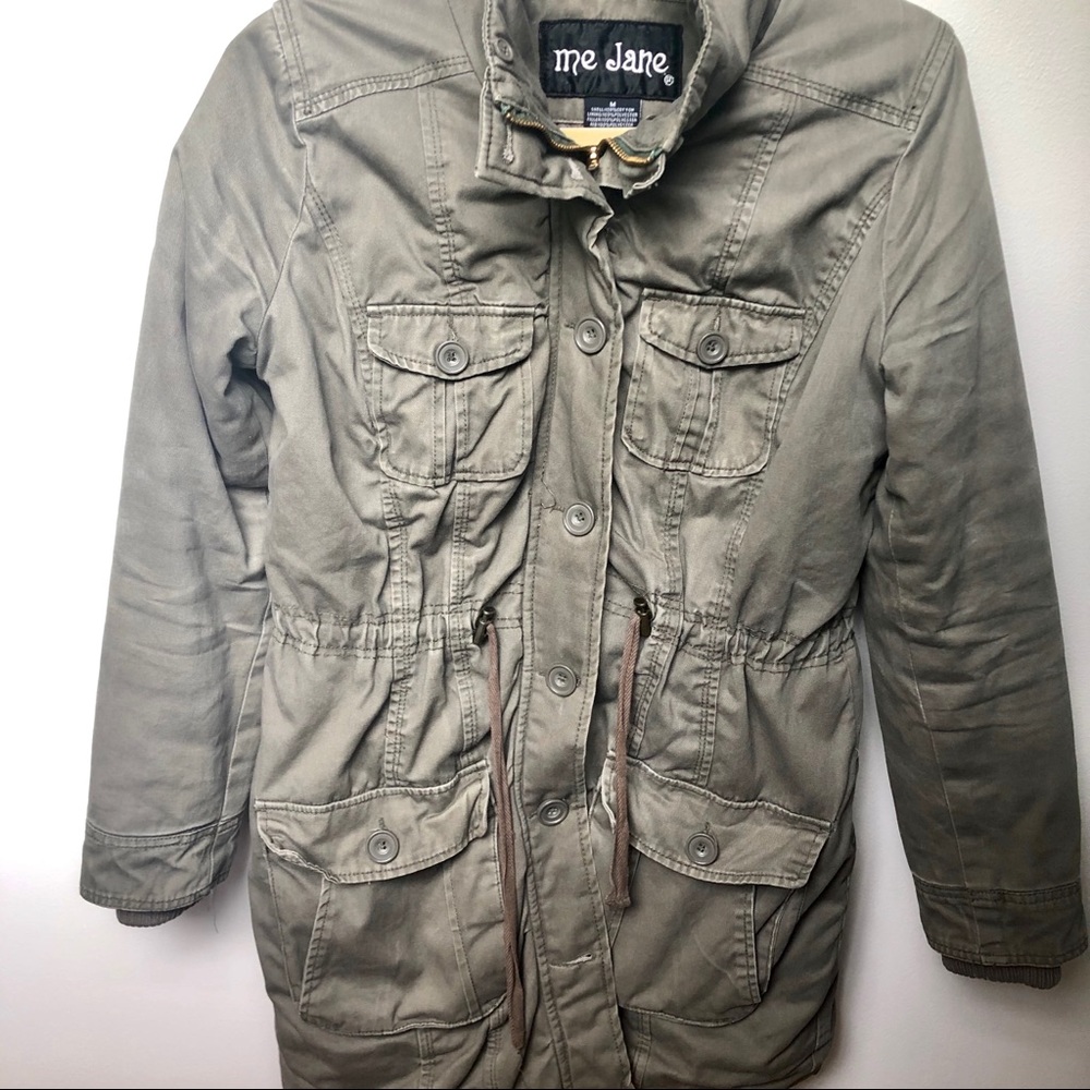 Faded Olive Green Cargo Jacket